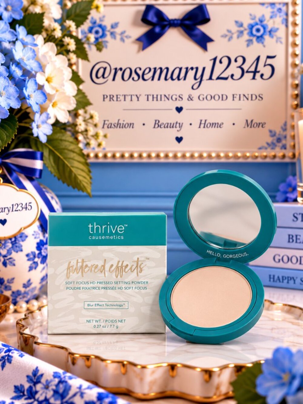 Thrive Causemetics Filtered Effects Soft Effects HD Pressed Setting Powder-Light